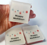 Happy Holidays Image Soap Favor