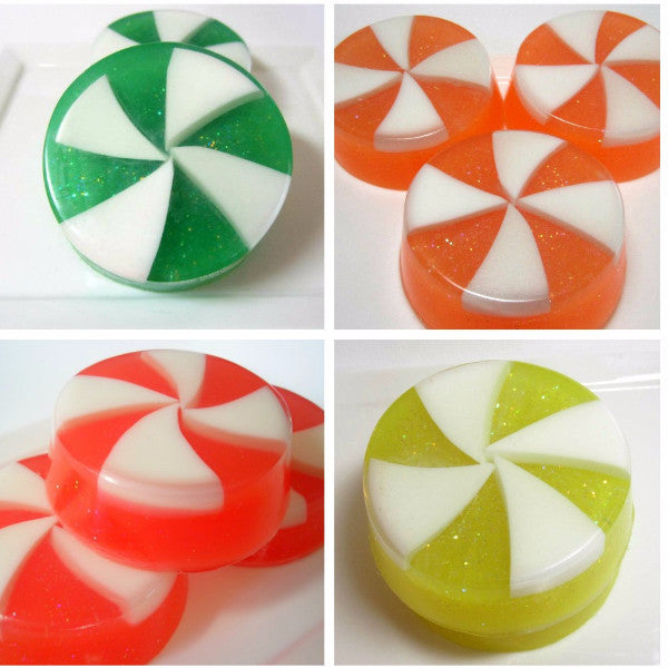 Candy Swirl Soaps -  Made to Order - Set of 8